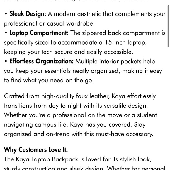 Calpak Blue Kaya Backpack 15in - Picture 15 of 15